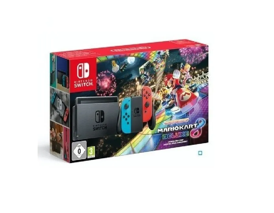 Pack Nintendo Switch Rouge Néon/Bleu Néon 32Go - Mario Kart 8 Deluxe — vue 2