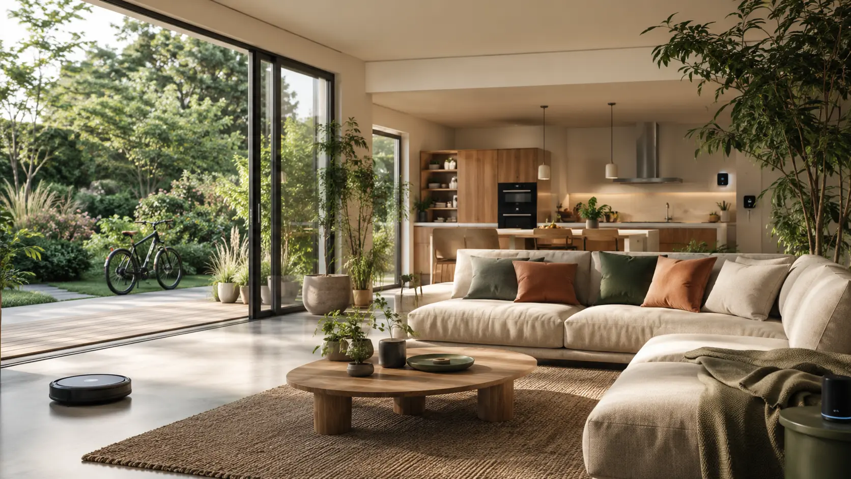 Intérieur contemporain premium équipé pour la maison