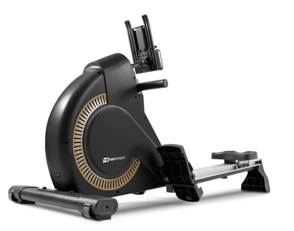 Hop-Sport Rameur d'Appartement Pliable HS-095R Spike, 16 Niveaux de Résistance Magnétique, Écran LCD et Support Tablette, Roue d'Inertie 16 kg, max. 150 kg