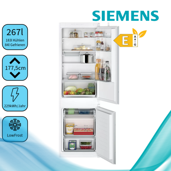 Réfrigérateur combiné intégré SIEMENS KI86V5SE0