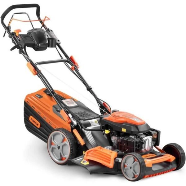 FUXTEC Tondeuse Thermique FX-RM5396PeS-PRO, Largeur De Coupe 53cm, Vitesse Réglable, Démarrage Électrique, Système Autotracté