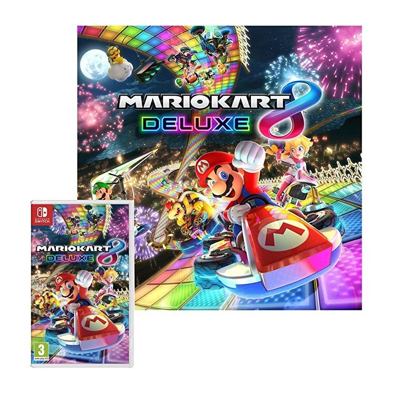 Pack Nintendo Switch Rouge/Bleu Néon 32Go Pack Mario Kart 8 Deluxe + Zelda: Breath of The Wild – Image 2