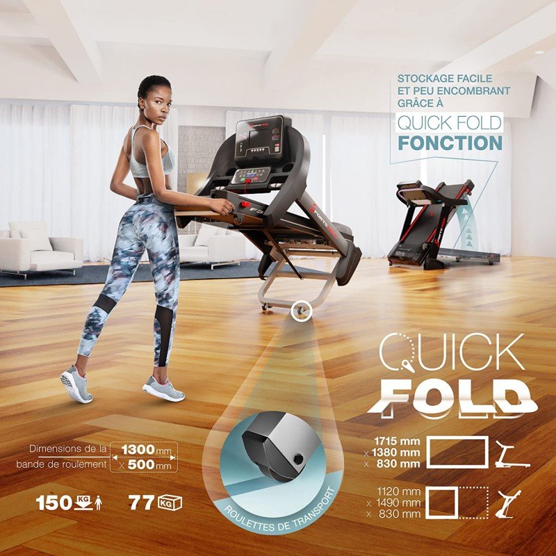 Sportstech F37 Tapis de Course Professionnel Pliable – Image 4