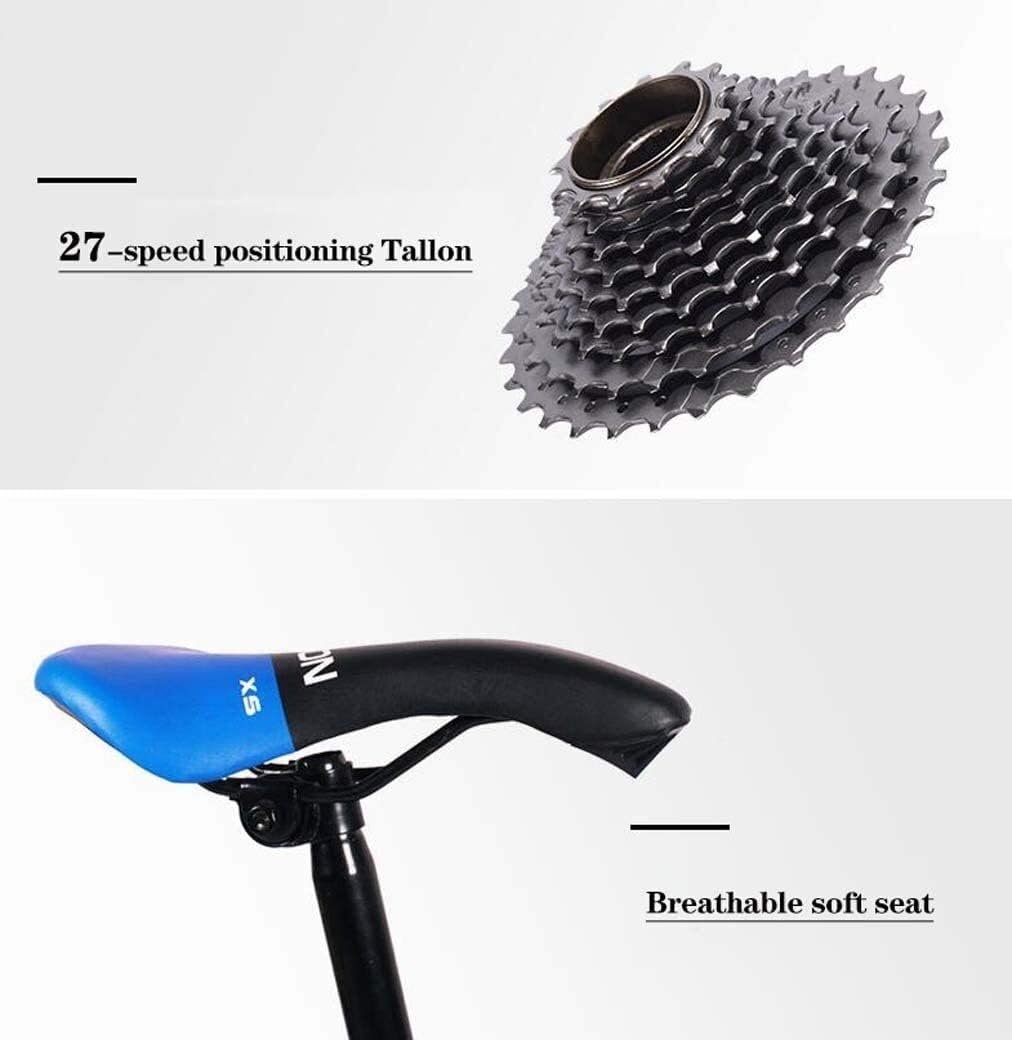 MU 26 Pouces Vélo de Route, 24 Vitesses Vélos, Double Frein À Disque, Cadre En Acier Au Carbone À Haute, Route de Vélos de Course, Pour Hommes Et Femmes Adultes Seulement, Blanc – Image 4