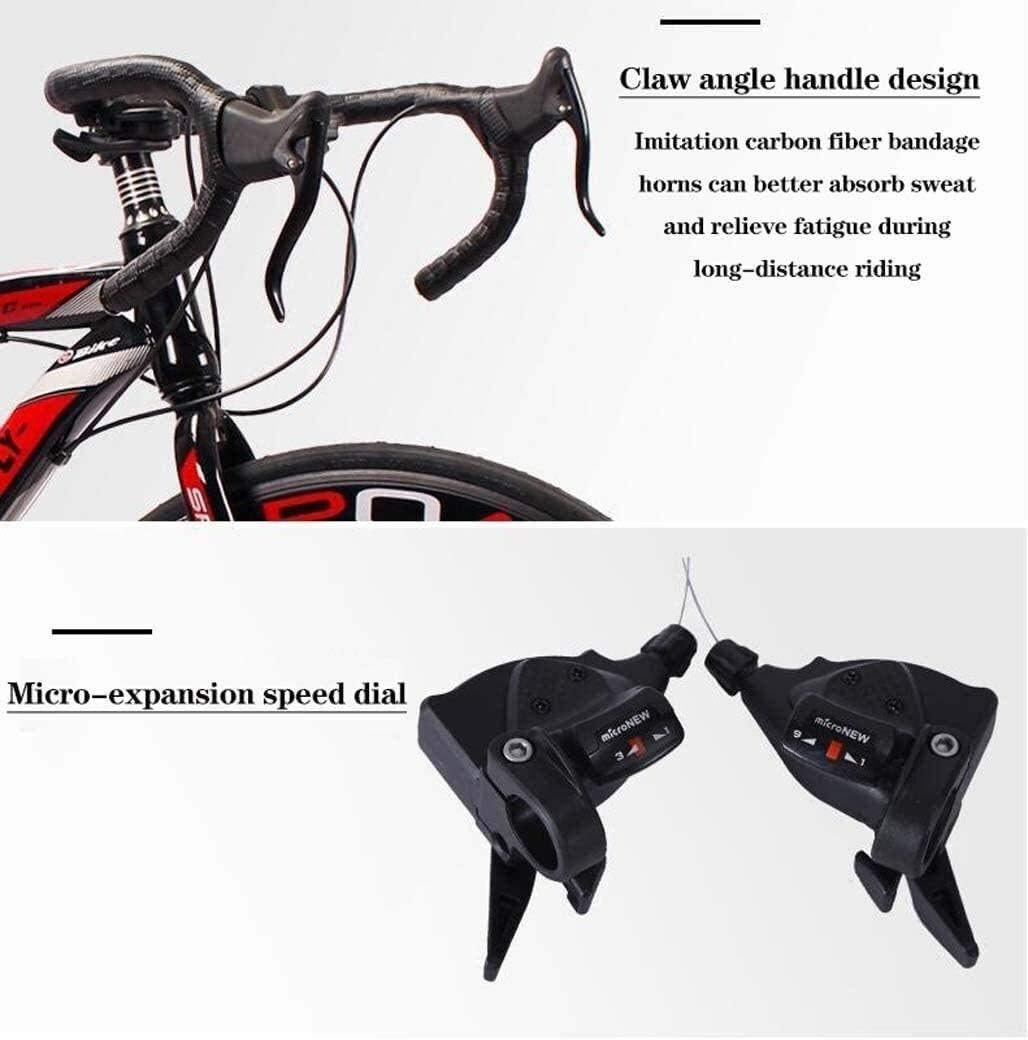 MU 26 Pouces Vélo de Route, 24 Vitesses Vélos, Double Disque de Frein, Cadre En Acier Au Carbone À Haute, Couleur Gris – Image 3