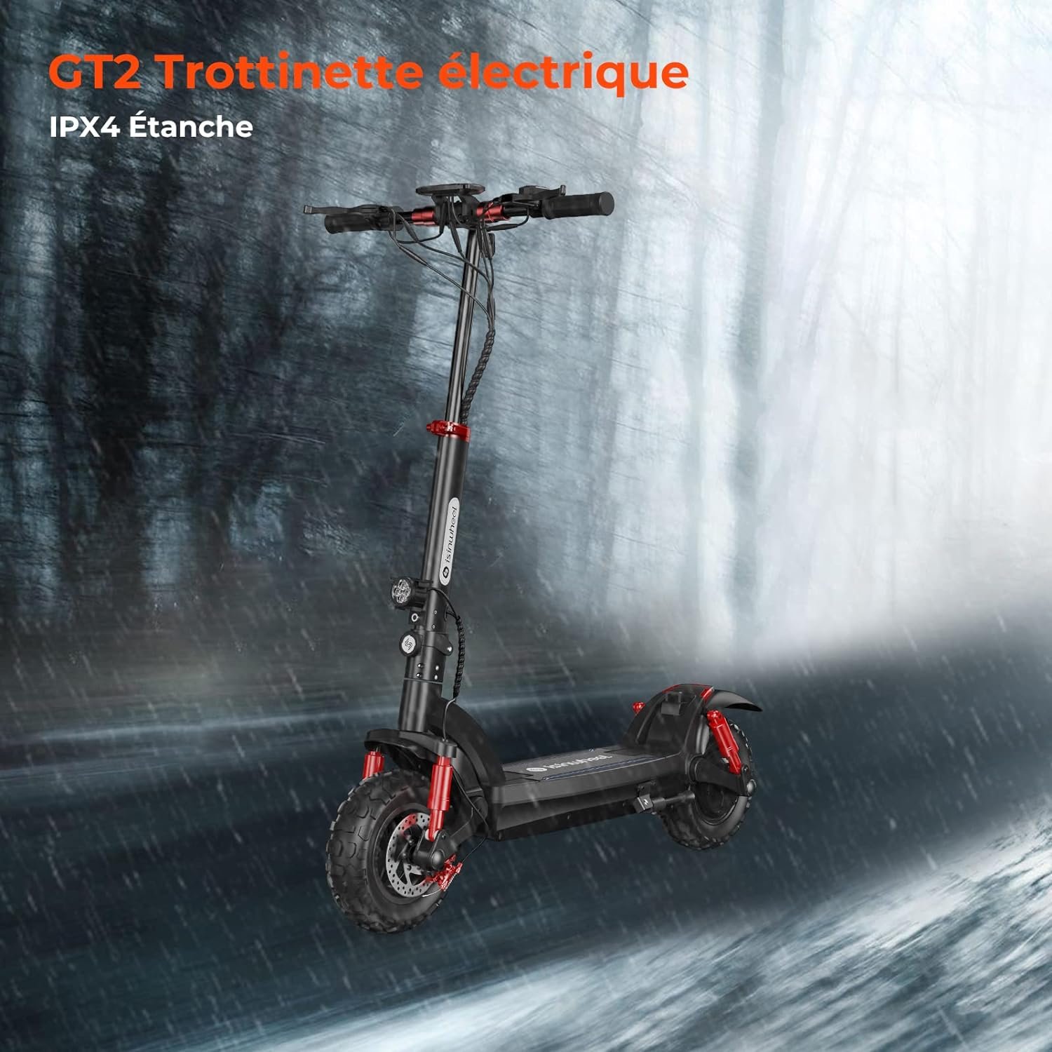 Trottinette Électrique Adultes 11" Pliable, isinwheel GT2 Trottinette Électrique 8OOW, Batterie Capacité 15AH, 45KM Kilométrage,3 Modes de Vitesse, Vitesse Maximum 25KM/H, Charge Maximale 150kg – Image 3