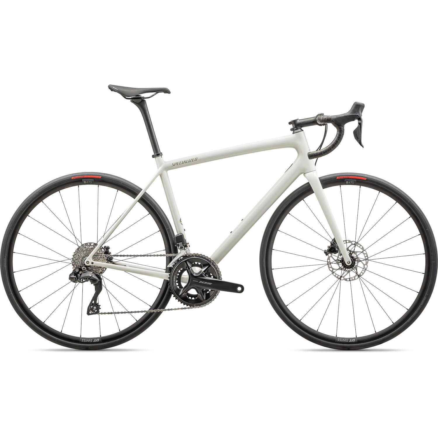 Specialized Vélo Route Carbone - AETHOS COMP - 2025 - gloss dune white / metallic spruce – Image 2