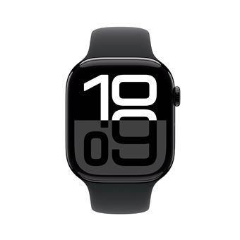 Apple Watch Series 10 GPS 46mm Boîtier en Aluminium Noir de Jais avec Bracelet Sport Noir M/L – Image 2