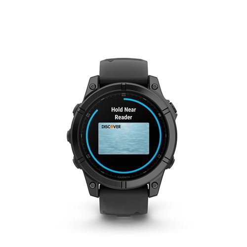 Montre connectée Garmin fenix E 47 mm Gris avec bracelet Noir – Image 5