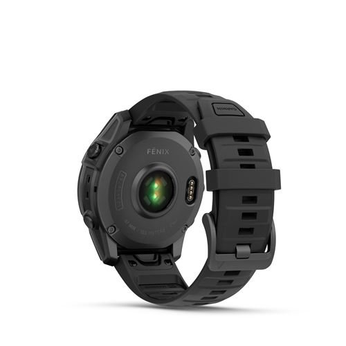 Montre connectée Garmin fenix E 47 mm Gris avec bracelet Noir – Image 4