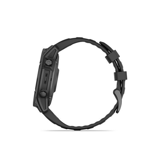 Montre connectée Garmin fenix E 47 mm Gris avec bracelet Noir – Image 3