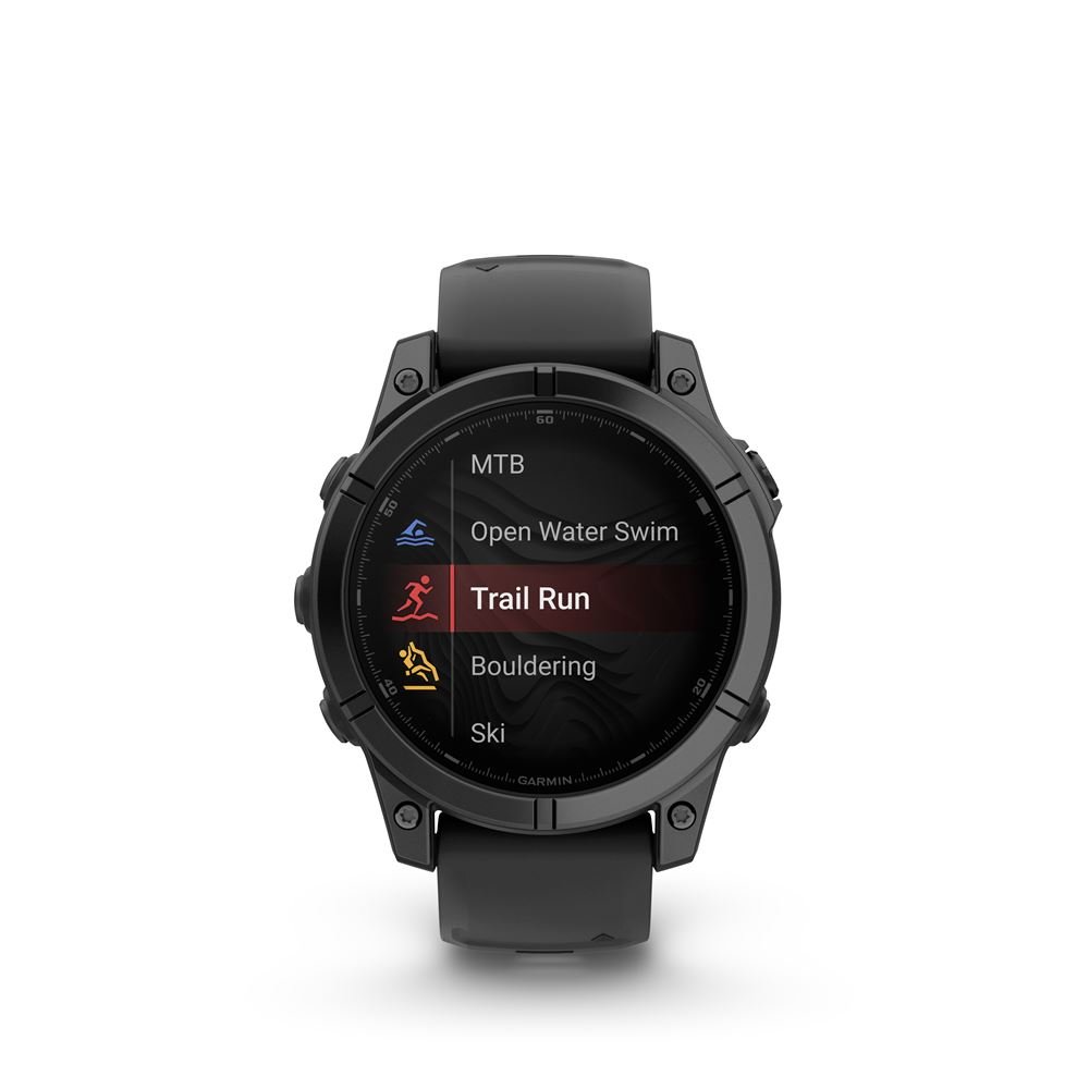Montre connectée Garmin fenix E 47 mm Gris avec bracelet Noir – Image 8