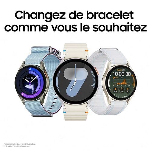 Montre connectée Samsung Galaxy Watch7 40 mm Bluetooth Crème – Image 3