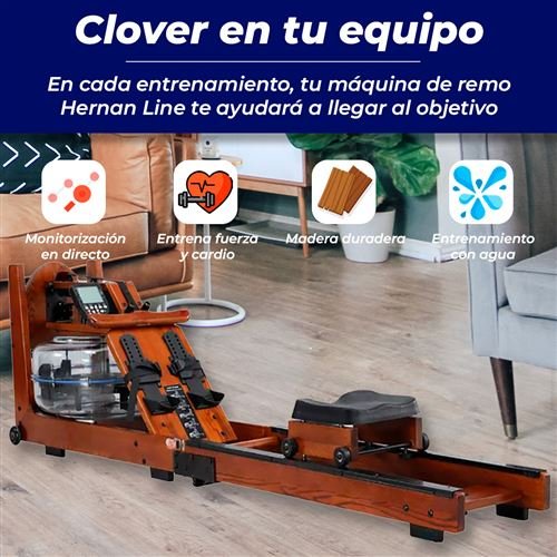 Rameur à eau pliable Clover Fitness AquaRower CF356 - Ecran LCD - Multiples niveaux de résistance – Image 2