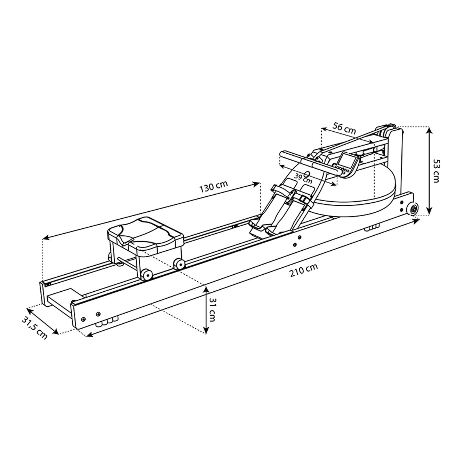 Rameur original S4 frêne – Image 2